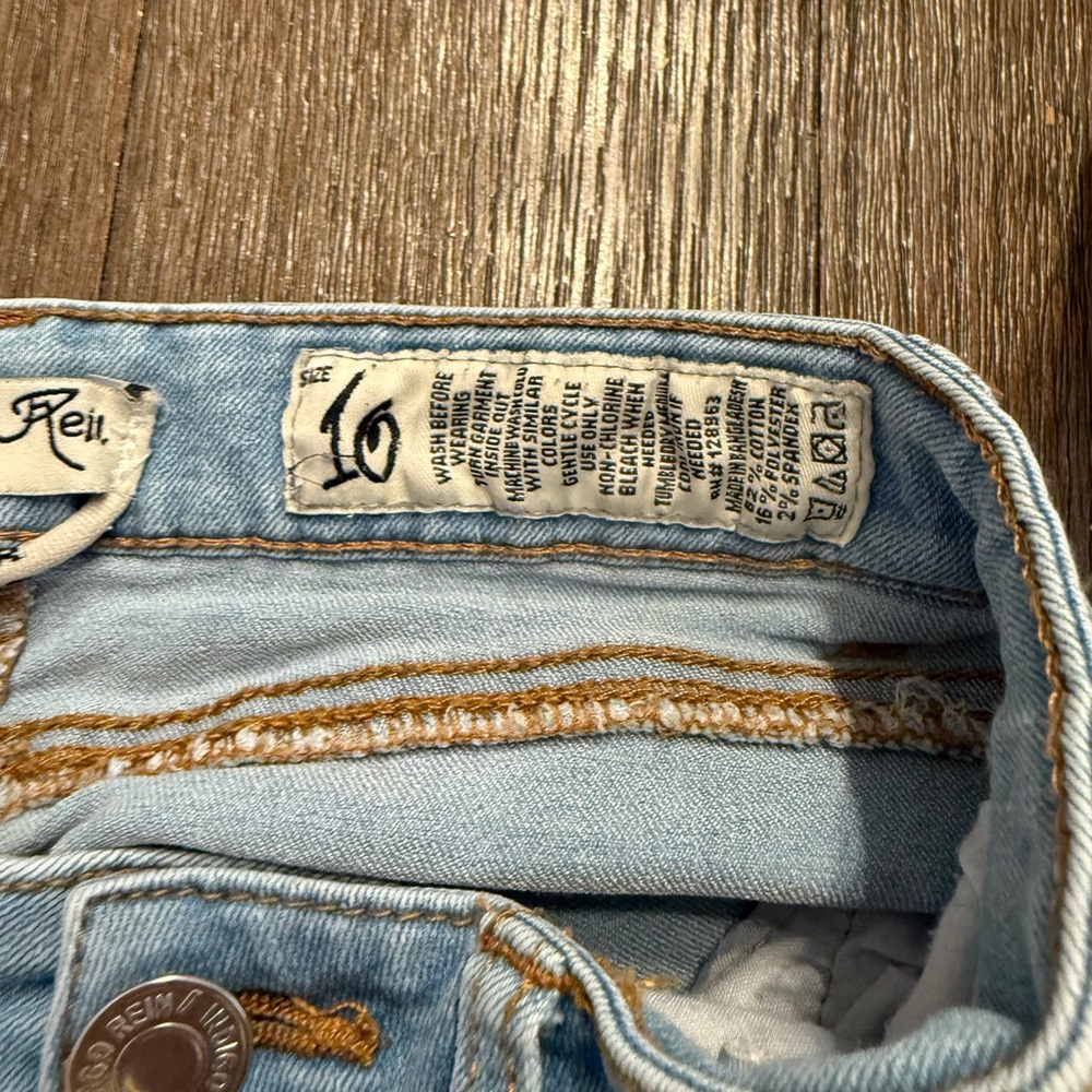 Girls Indigo Rein High Rise Shorts - Picture 6 of 7